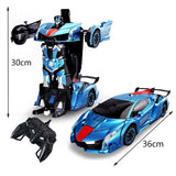 38 cm RC Car 2.4Ghz Induction Transformation Robot 1:12 Deformation Electric Remote-controlled Sports Cars Toy for Children A03