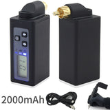 Wireless Tattoo machine power suppply digital display mini tattoo machine RCA&amp;DC Connector 2000mah Capacity Rechargeable battery