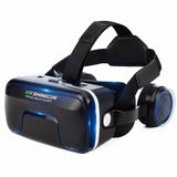 Shinecon Upgraded Z4 VR Large Viewing Immersive Experience Vr box 3D Virtual Reality Glasses with Stereo Headphone with gampad