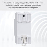 Household AC220V Single Phase Electric Energy Meter LCD Display 35mm Din-rail Mounted 2P
