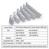 Led Wandlamp IP65 Outdoor Waterdichte Tuin Verlichting AC86-265 Aluminium Indoor Slaapkamer Woonkamer Trap Wandlamp