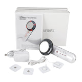 3 in 1 Facial Lifting EMS Infrared Ultrasonic Body Massager Device Ultrasound Slimming Fat Burner Cavitation Face Beauty Machine