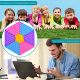 Checkerboard Silicone Push Bubble Fingertip Toys Anti-Stress Set Stress Reliever Squeeze Crafts For Adults Children