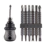 12 In 1 Cross Multi-Function Telescopic Bit Mini Screwdriver Ratchet Dual-Purpose Screwdriver Repair Hand Tool Household