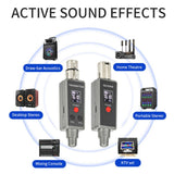 Wireless Microphone System Transmitter Receiver Converter Kit For Dynamic Mic Audio Mixer Recorder Speaker Mic Adapter