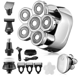 New Style 6 in 1 Rechargeable Electric Shaver 6 Floating Heads Blades Electric Shaver Grooming Kit Shaver For Men USB Charging