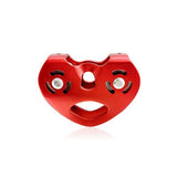 Quality Heart-Shape Climbing Double Pulley Red, Yellow