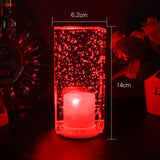 LED Rechargeable Bar Table Lamp Restaurant Cafe Home Colorful Atmosphere Lamp Crystal Lamp Holiday Gift Free Shipping