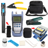 KELUSHI FTTH Fiber Optic Tool Kit with Fiber Fibra Optica Power Meter and 10mW Visual Fault Locator FC-6S FTTH tool