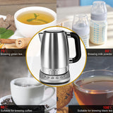 1.7L Electric Kettle Tea Coffee Thermo Pot Appliances Kitchen Smart Kettle With Temperature Control Keep-Warm Function