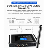 Digital to Analog Audio DAC Converter Optical Coaxial to 3.5MM AUX Wireless Bluetooth 5.0 Receiver Transmitter Adapter