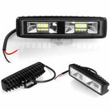 1 Pair 48W DRL LED Spot Flood Work Light Worklight 12V 24V Led Work Lights For Off Road Vehicle Lada Truck SUV ATV Car Trucks