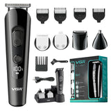 VGR 5in1 grooming kit professional hair trimmer for men beard clipper electric facial body grooming for nose ear eyebrow