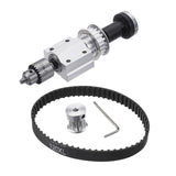 2 Set Of No Power Diy Woodworking Cutting Grinding Spindle Trimming Belt Jto Drill Chuck Set Small Lathe Accessories for Table S
