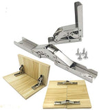 2pcs 90 Degree Folding Door/Shelf Hinges Hidden Stand Desk Stand Furniture Parts  furniture hardware  hidden door hinge