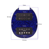Prewired-Loaded 5-Strings Guitar Humbucker Pickup Pickguard
