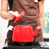 Enamel kettle Coffee pot Lnduction cooker Household Thicken Water bottle