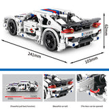 New High-Tech Super Sport Car Audied Porsched 918 Koenigsegged Model Bricks MOC Pull Back Car Building Blocks Toys for Kids Gift