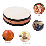 8/10 Inch Ocean Drum Wooden Handheld Sea Wave Drum Percussion Instrument Gentle Sea Sound Musical Toy Gift for Kids