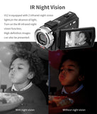 Ordro V12 1080P FULL HD Video Camera Professional Youtube Digital Camcorder with IR Night Vision for Vlogger