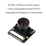 Waveshare OV9281-110 Camera for Raspberry Pi 4B/3B+/3A+/3B/2B/A+/B+ Zero 2W Global Shutter 1MP 110° Manual Focus Camera Module