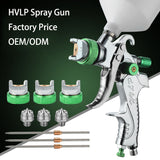Professional HVLP Spay Gun 1.4/1.7/2.0mm Nozzle Gravity Airbrush for Car Painting Water Based Air Spray Gun Furniture Wall