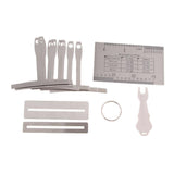 Guitar Repair Maintenance DIY Kits with Rulers, Pin Puller, Fingerboard Fret