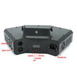 6 Lens DMX Red Green Blue RGB Beam rgb 16 Patterns Laser Scanner Light Home Party RGBW mini LED butteryfly with laser