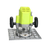 300mmX235mmX9.5mm Engraving Machine Flip Plate Aluminum Alloy Router Table Insert Plate with Lift Aids for Woodworking Bench