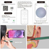 5.5mm Wireless WiFi Ear Pick Otoscope Camera Borescope Luminous Ear Wax Cleaning Teeth Oral Inspection Health Care 3.0/5.0MP