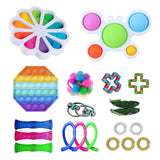 Fidget Toys Pack Anti Stress Set Kawaii Gift Toys Box Children Simple Dimple Antistress Relief Figet Toys Pakket Kit Dropship