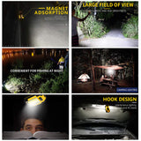 30W Portable LED Work Light USB Rechargeable Work Light 3 Modes Car Repair Flashlight with Magnetic Base Handheld Work Light
