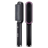 Hair Straightener Brush Heat Comb Hair Straightening Iron Adjustable Temperature Settings Anti Scalding Professional Hair Salon