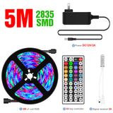 RGB 2835 LED Light Strip 12V Ribbon LED Lamp Tape RGB Flexible Lamps 5M 10M 15M 20M TV BackLight For bedroom Wall Decor Lighting