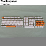 PBT Keycap XDA High Profile Personalized Russian Japanese Korean Thai Key cap For Game Mechanical Keyboard for Cherry MX Switch
