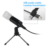 BM700 Condenser Microphone USB Professional Streaming Studio Microphone kit for Live Conference Home Gaming YouTube Podcasting