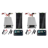 2X 200W Solar Panel Kit 12V To 220V Battery Charger RV Travel Trailer Camper Van With 100A Controller