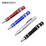 8 In 1 Mini Precision Pen Screwdriver Gadgets Screw Driver Hand Repair Tools Kit for Cell Phone Precision Screwdriver Set Pen
