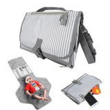 Baby Changing Pad Foldable Diaper Bag Portable Diaper Changing Pad Waterproof Outdoor Travel Mat Stroller Bag Baby Storage Bag
