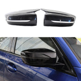 2 Pcs Car Rearview Mirror Covers Side Shell Carbon Fiber Caps For  G20