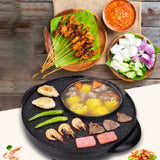 Krf042531 Double Happiness Pot Roasting One Electric Cooker Non-stick Hot Pot Smoke Free Washable Electric Pot