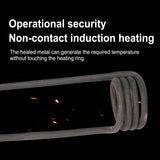 1500W Magnetic Induction Heater Circuit Flameless Heater for Car Repair Bolt Remover Tools Set with 4 Pieces Coil Welding Equipm