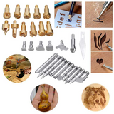 46Pcs Electric Soldering Iron Kit Wood Burning Pen 60W Carving Pyrography Soldering tips Tools set 110V/220V Wooding Repair DIY