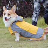Fashion Outdoor Waterproof Dog Stormbreaker Rain Coat Reflective Quick Dry Pet Dog Raincoat Golden Retriever Pet Supplies