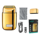 VGR washable electric shaver for men rechargeable beard electric razor bald head shaving machine wet&amp;dry lithium battery