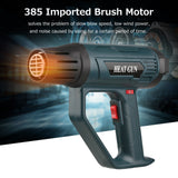 Hot Air Blower 2000W Heavy Duty Fast Electronic Digital Heat Gun Hot Air Gun Air Heater Adjustable Temperature Rapid Heating