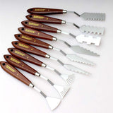 9pcs Painting Knife Lightweight Super-Thin Painting Scraper For Acrylic Oil Painting Stainless Steel Spatula Color Mixing Tool