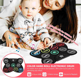 1Set Hand-rolled Electronic Drum Creative Kids Percussion Drum Instrument