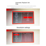 1080P HD Hard Disk Player Loop Playback Video U Disk Advertising Machine Media Player EU Plug
