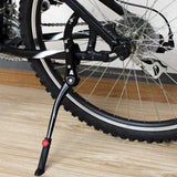 Aluminium Alloy Material Bicycle Kickstand Adjustable Push Cycle Bracket Suitable For 24 Inch -26 Inch Mountain Bikes Black
